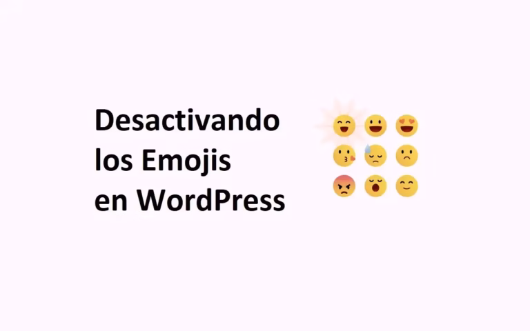 Desactivar los emoji en wordpress