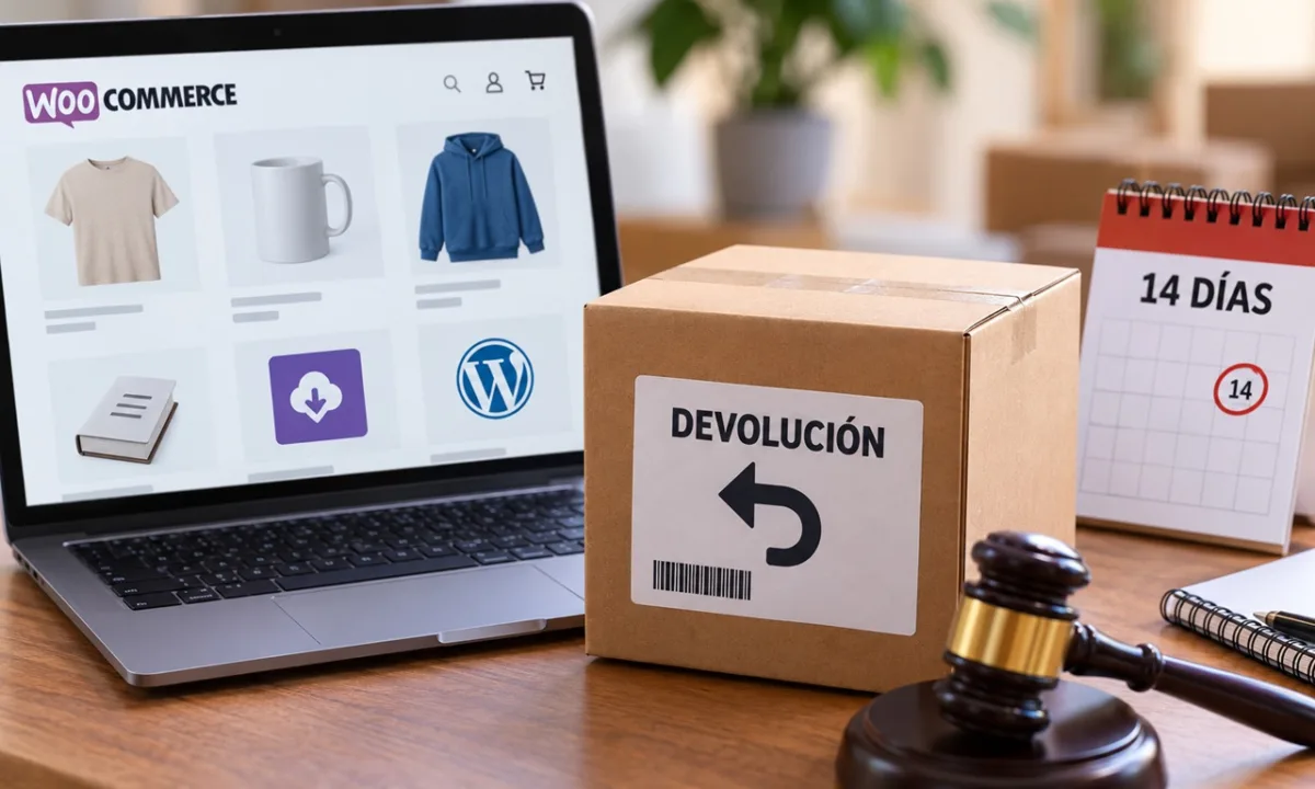 Derecho de desistimiento y devoluciones en una tienda online WooCommerce