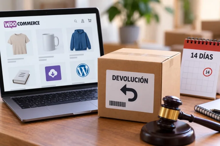 Derecho de desistimiento y devoluciones en una tienda online WooCommerce