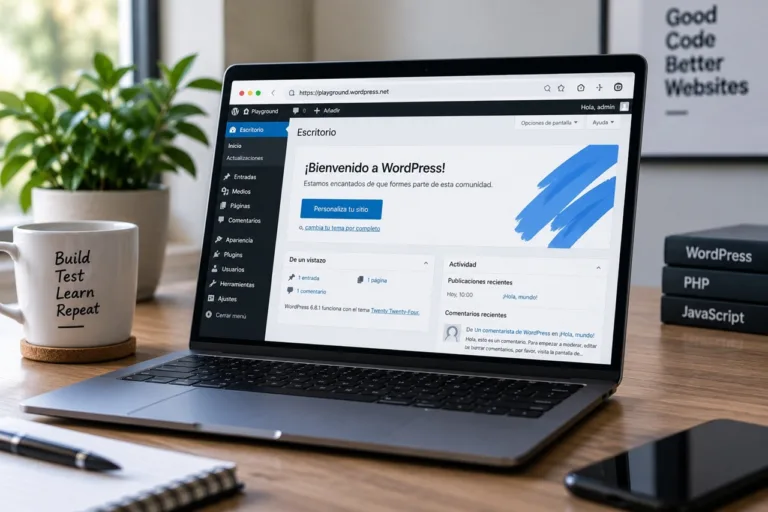 WordPress Playground para probar código sin modificar una web en producción