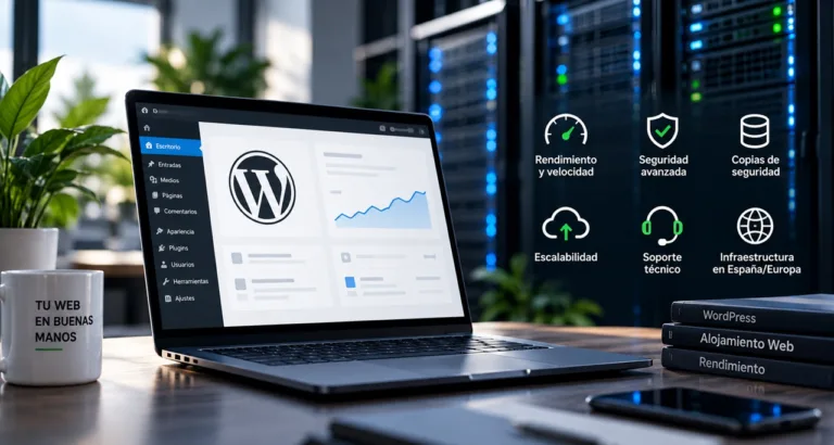 Alojamiento web para WordPress con rendimiento, seguridad y copias de seguridad